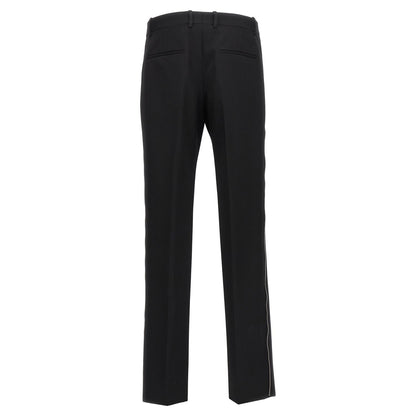 Off-White Black Virgin Wool Dress Pants