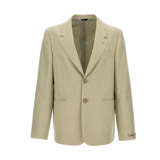 Fendi Beige Virgin Wool Blazer