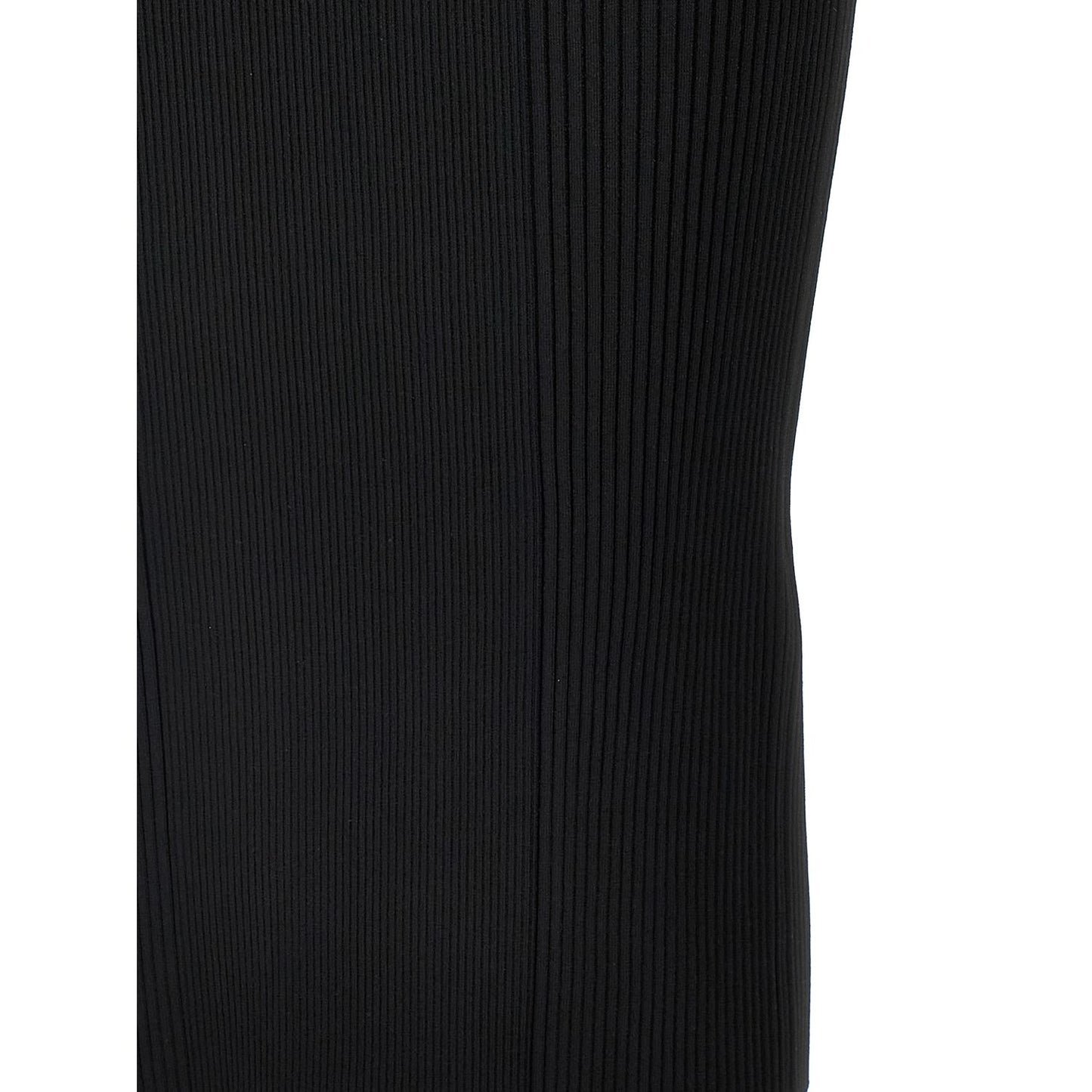 Alexander McQueen Black Viscose Midi Dress
