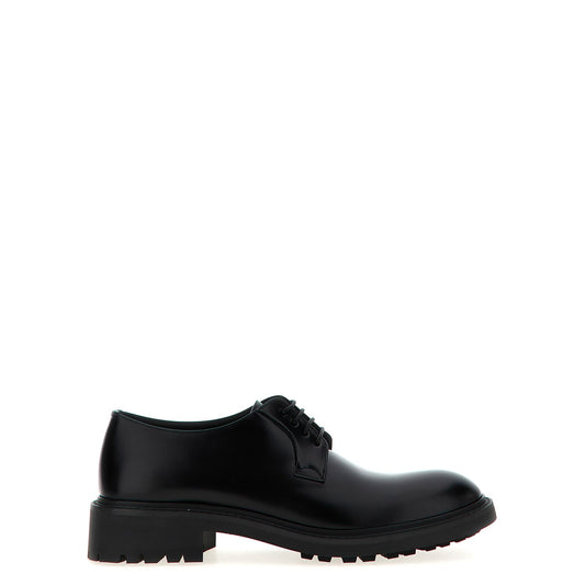 Saint Laurent Black Lamb Leather Oxfords And Derbies
