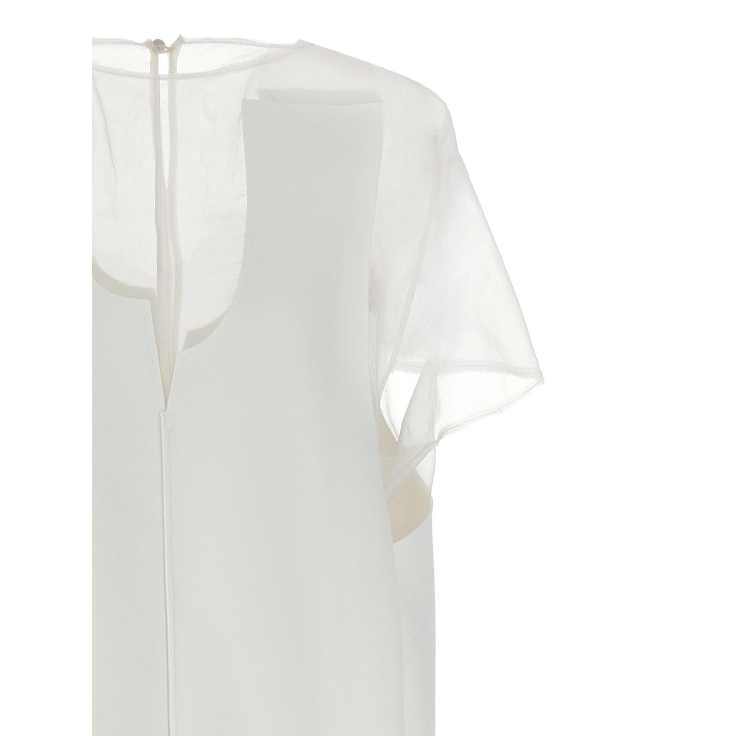 Khaite White Polyester Short Dress