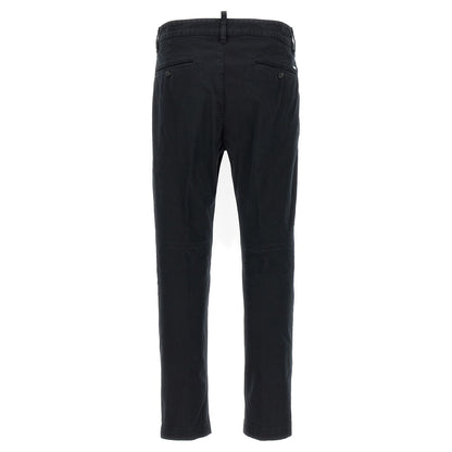 Dsquared² Black Cotton Chino Pants