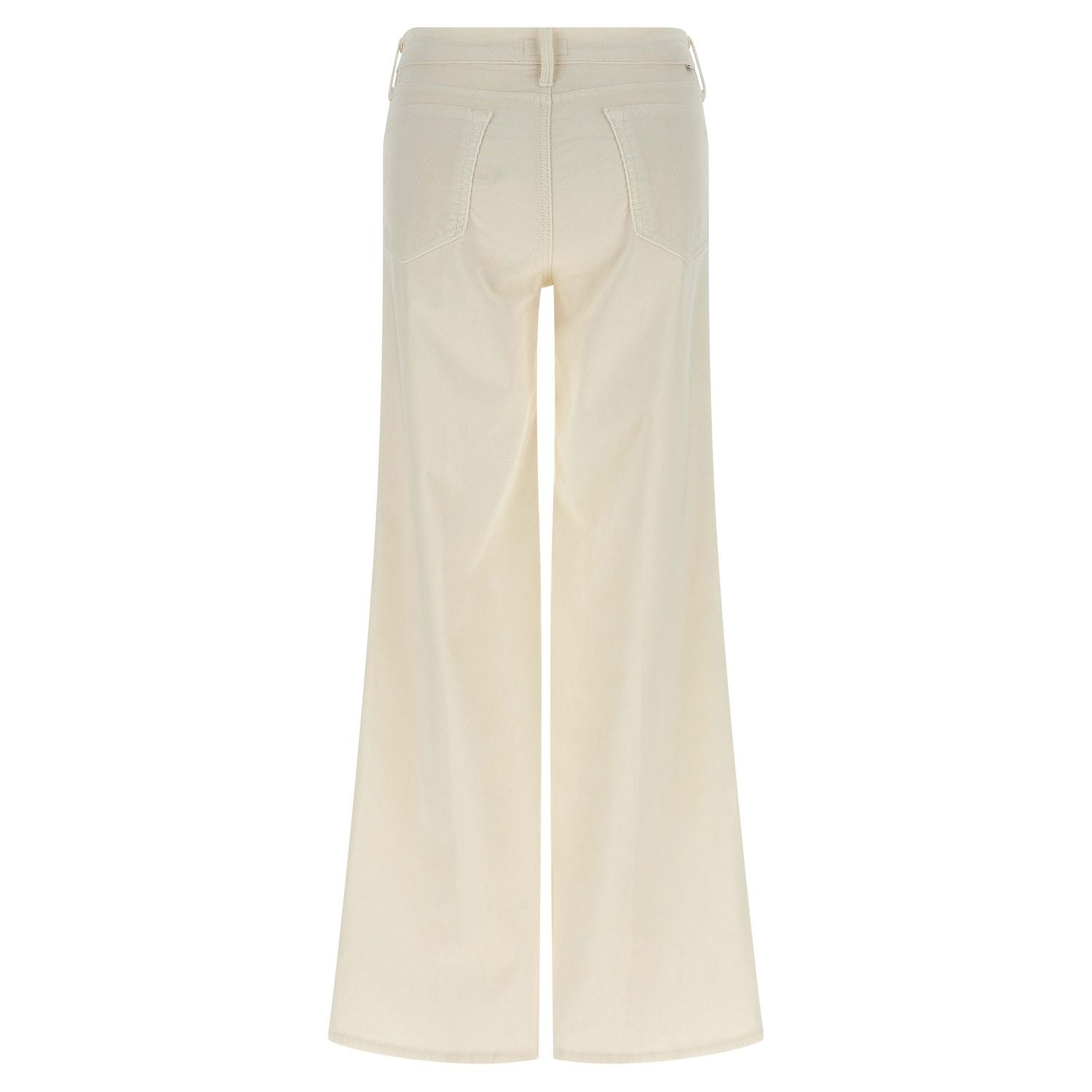Mother Denim White Cotton Flared Pants