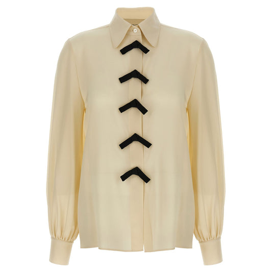 Valentino Garavani Beige Silk Blouse