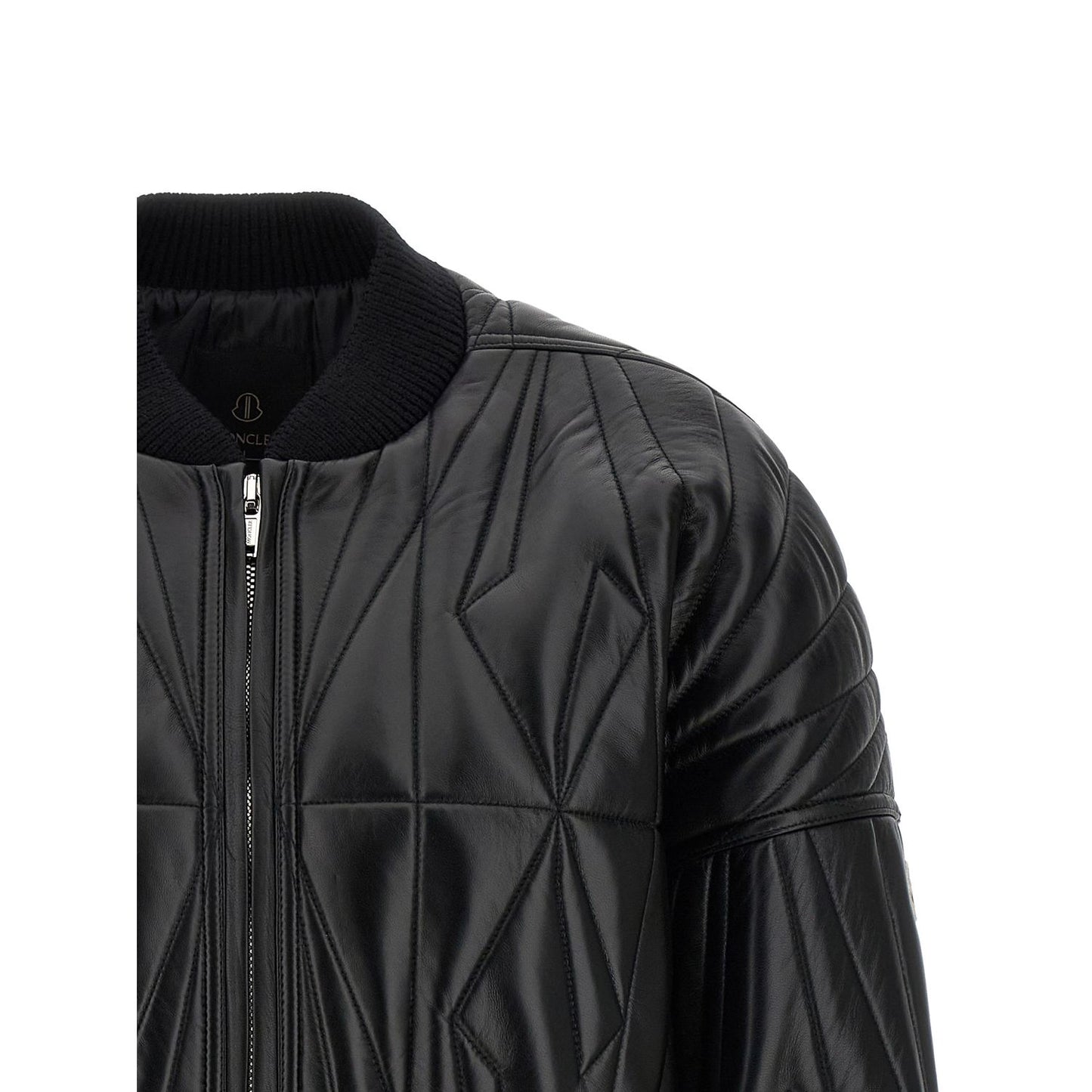Rick Owens Black Lamb Leather Leather Jacket