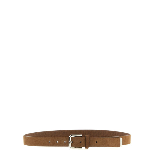 Brunello Cucinelli Brown Bull Skin Regular Belt