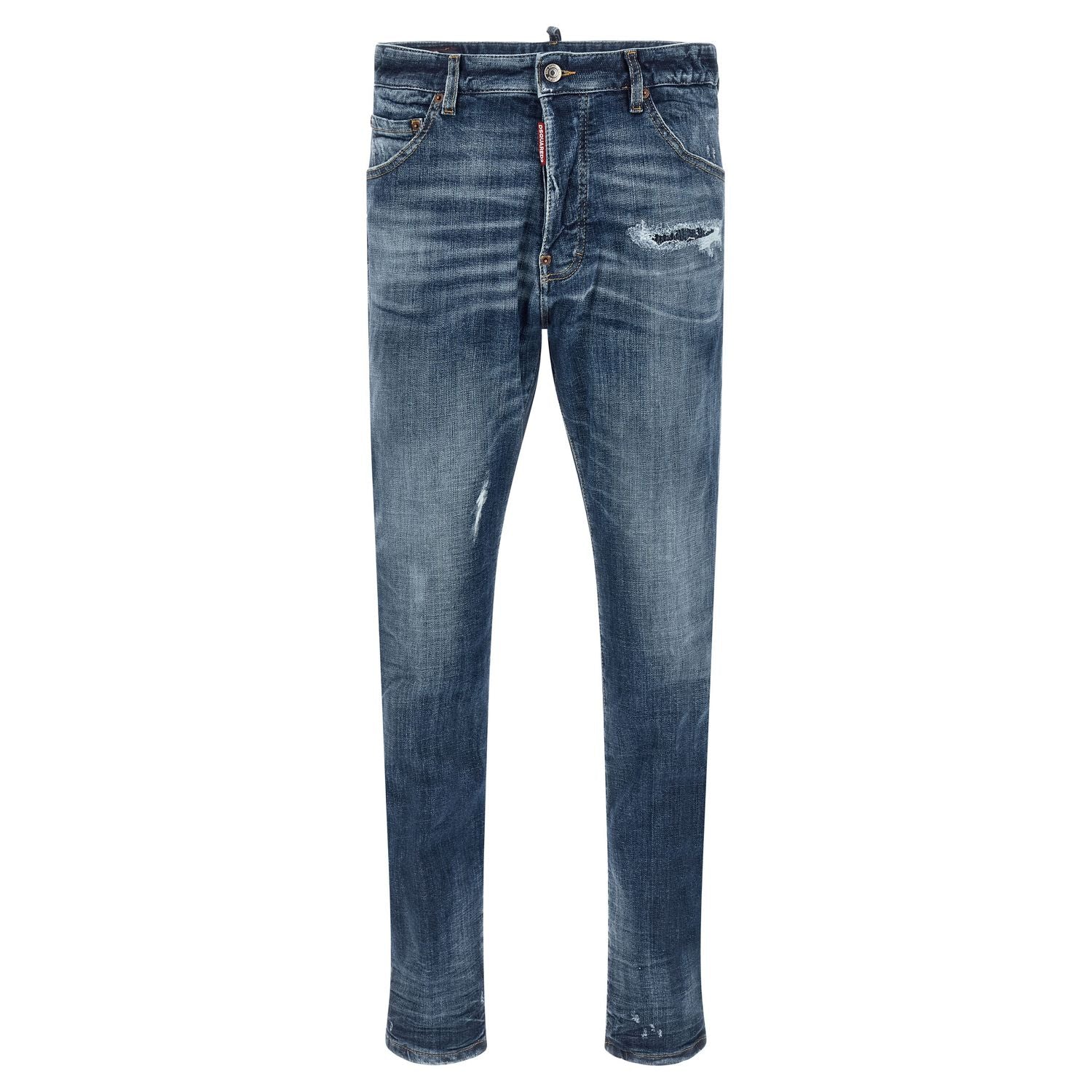 Dsquared² Blue Cotton Slim Fit Jeans