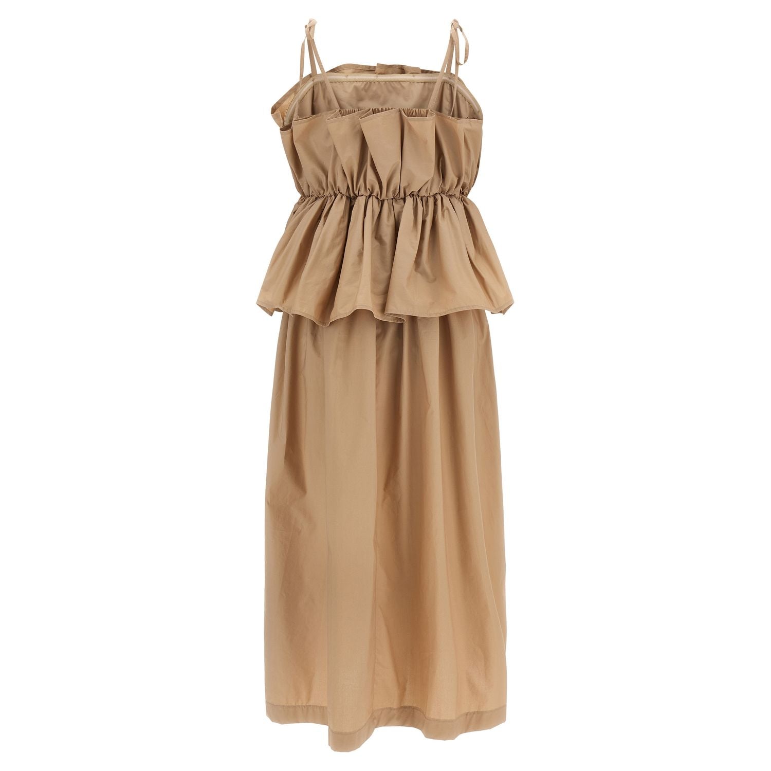 Twinset Beige Cotton Long Dress