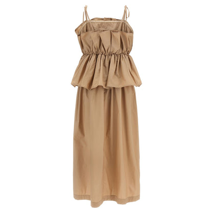 Twinset Beige Cotton Long Dress