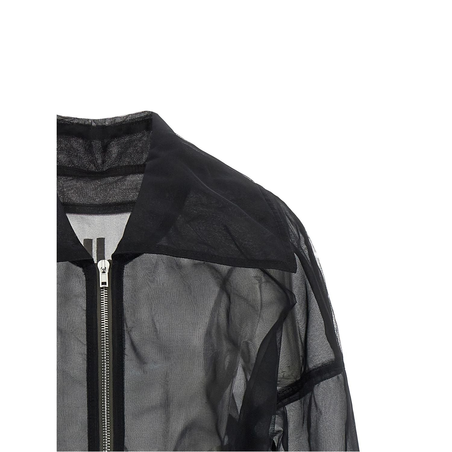 Rick Owens Black Nylon Bomber