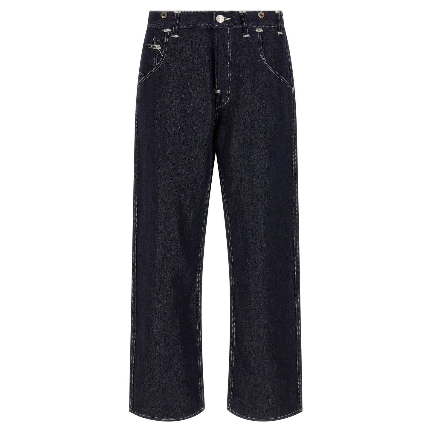 Junya Watanabe Blue Cotton Straight-Leg Jeans
