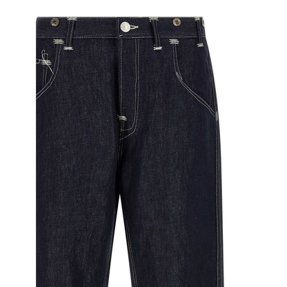 Junya Watanabe Blue Cotton Straight-Leg Jeans