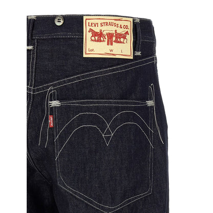 Junya Watanabe Blue Cotton Straight-Leg Jeans