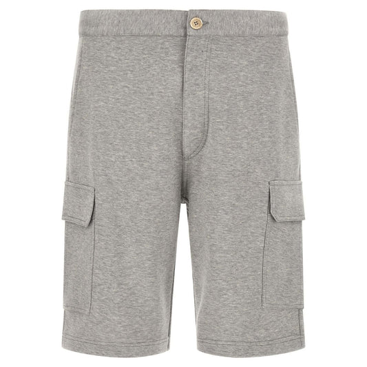 Brunello Cucinelli Gray Cotton Bermuda Shorts