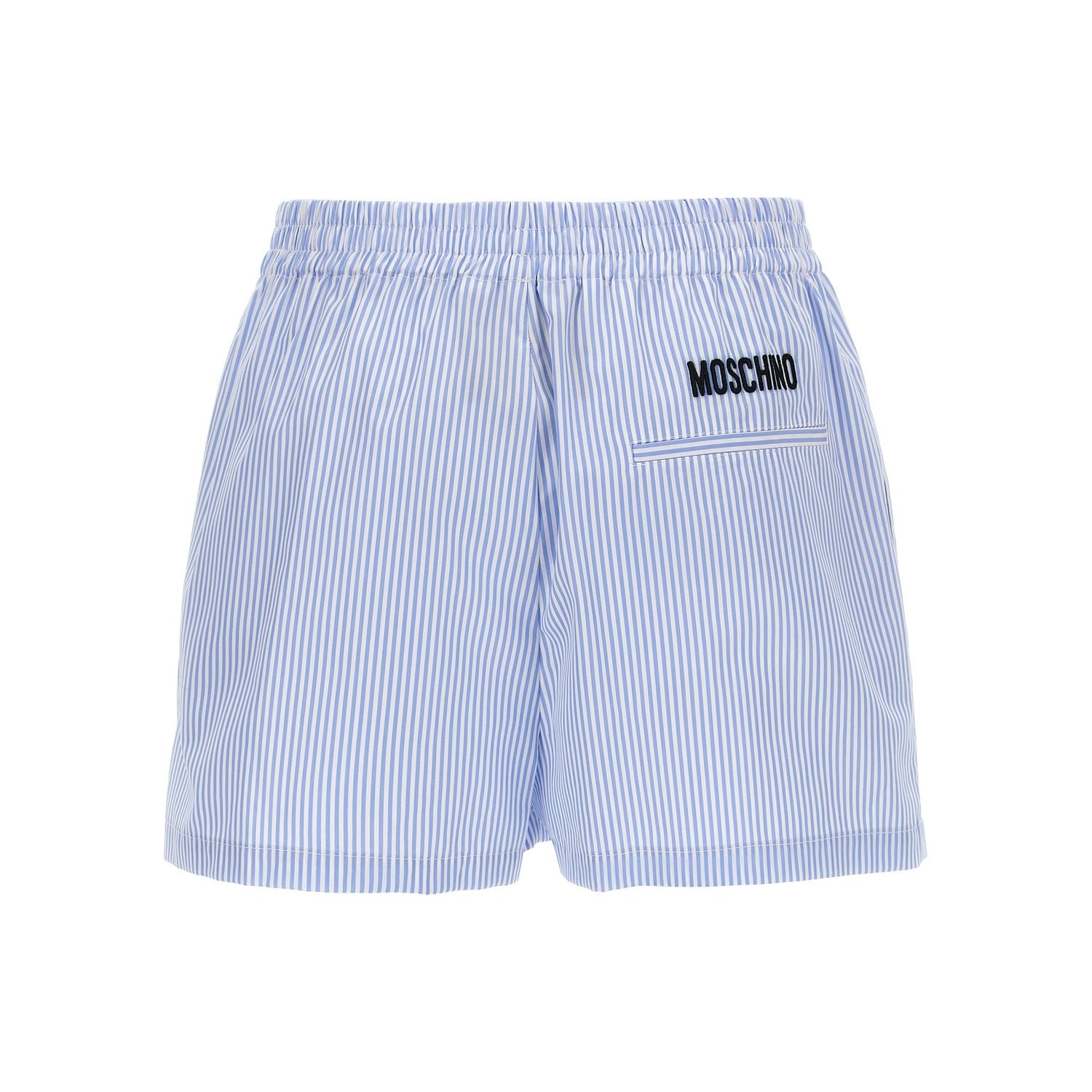 Moschino Blue Cotton Bermuda Shorts