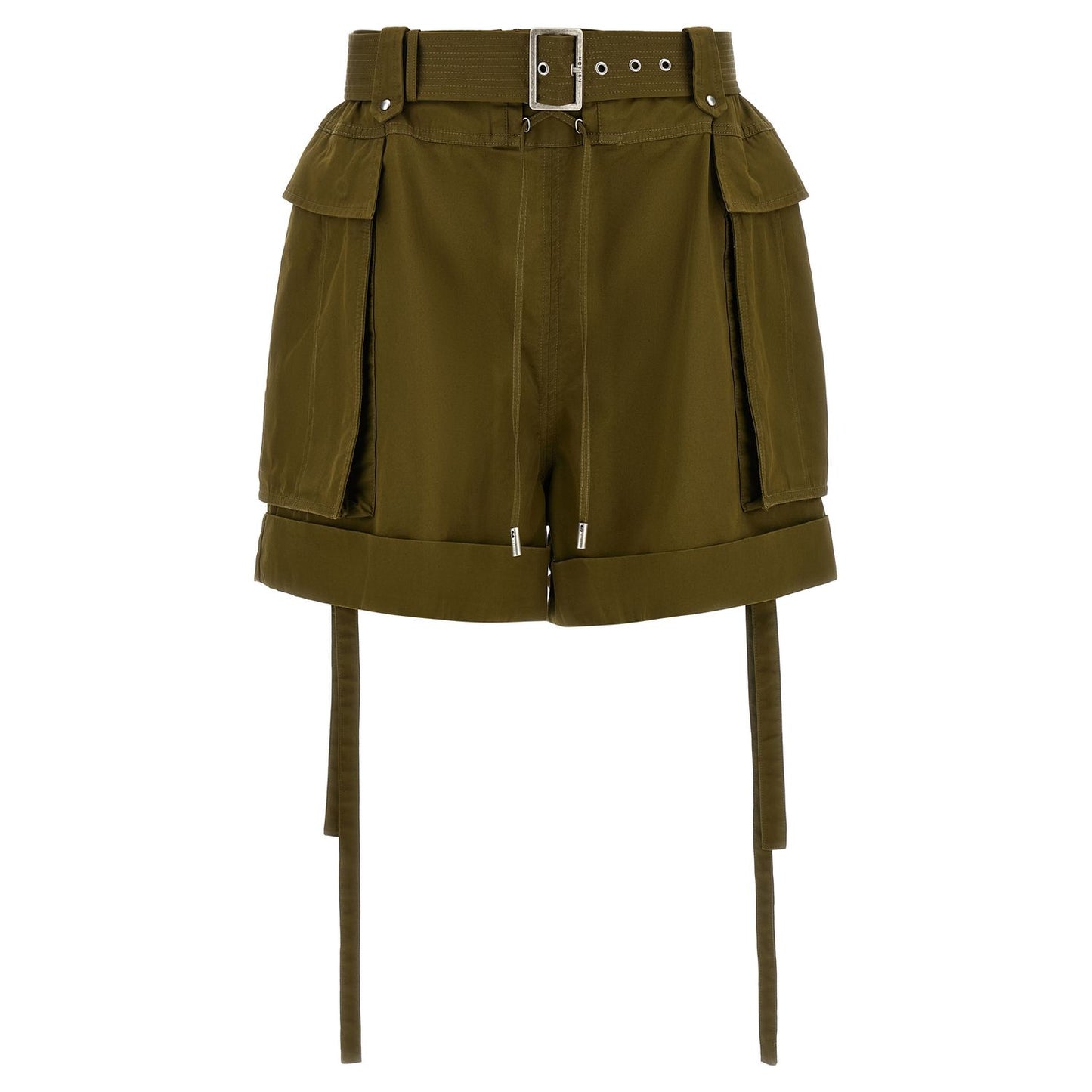 Alexander McQueen Bicolor Cotton Bermuda Shorts