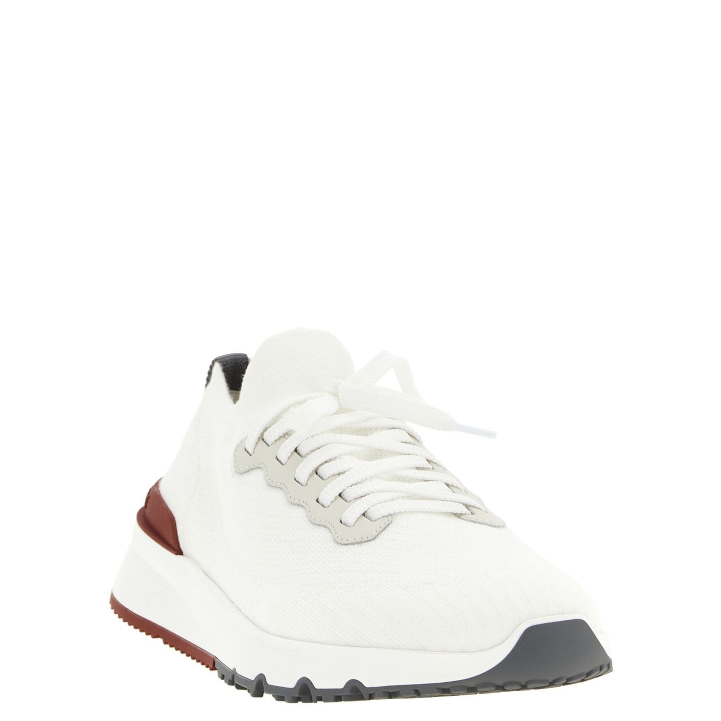 Brunello Cucinelli White Polyethylene Athletic Sneakers