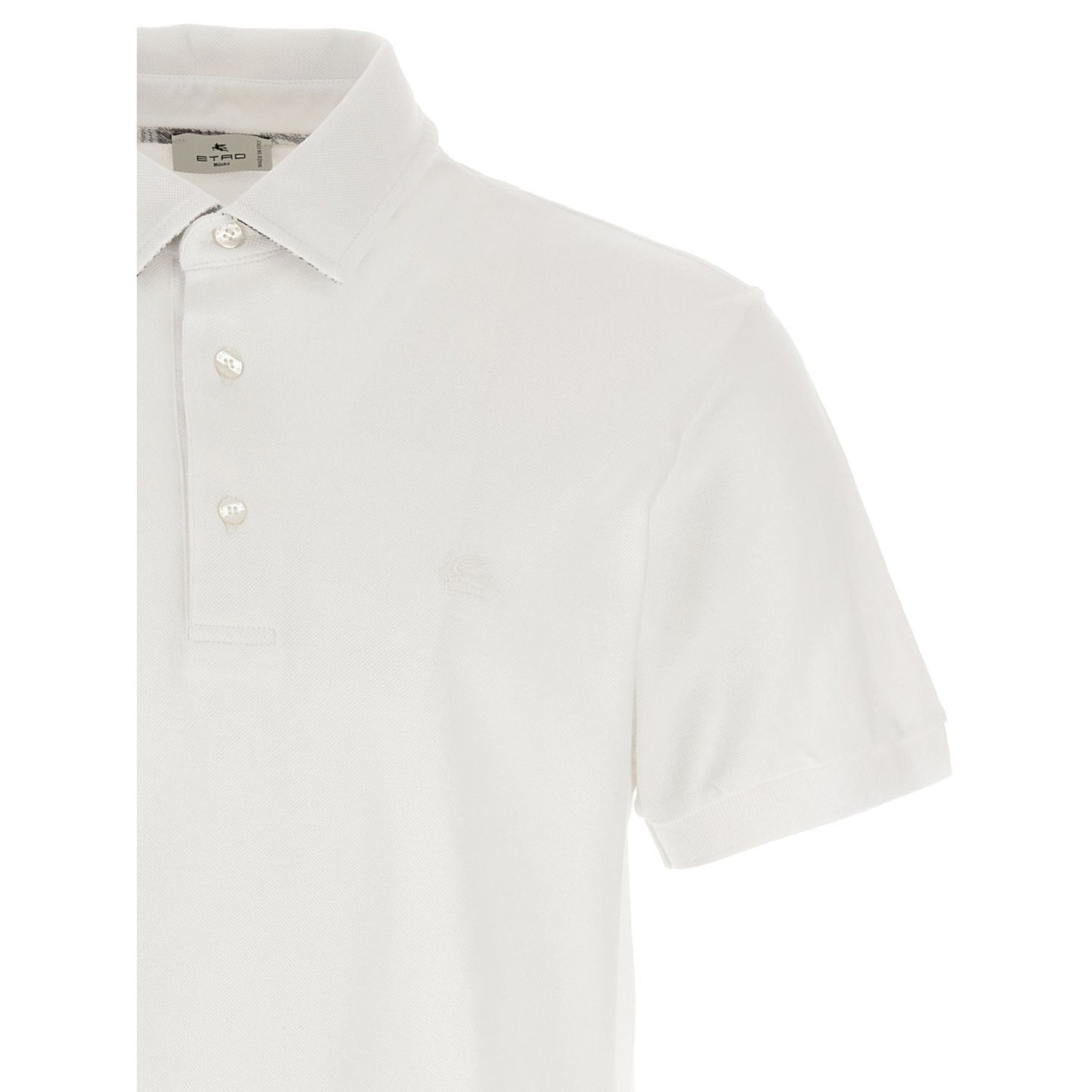 Etro White Cotton Polo Shirt