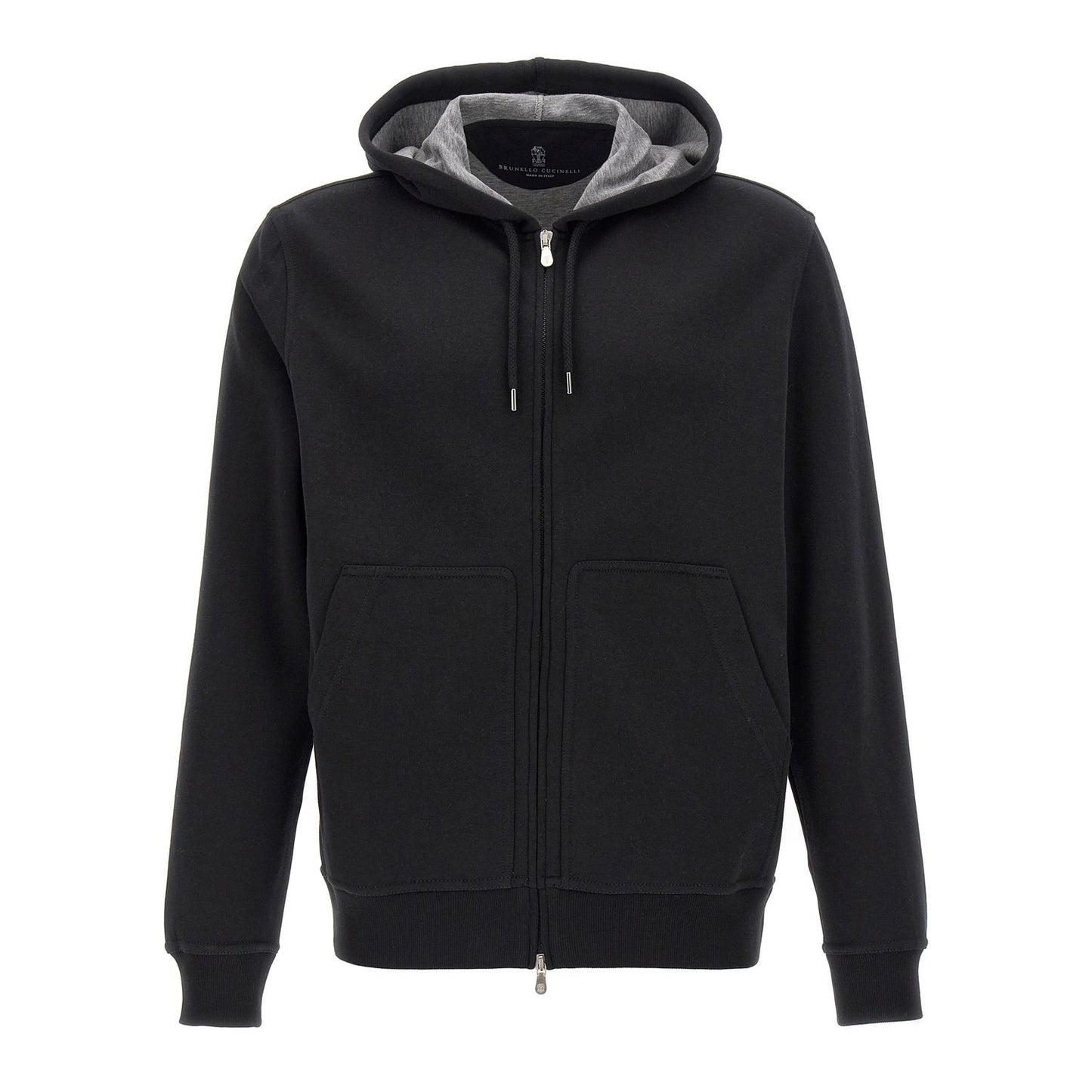 Brunello Cucinelli Black Cotton Sweatshirt