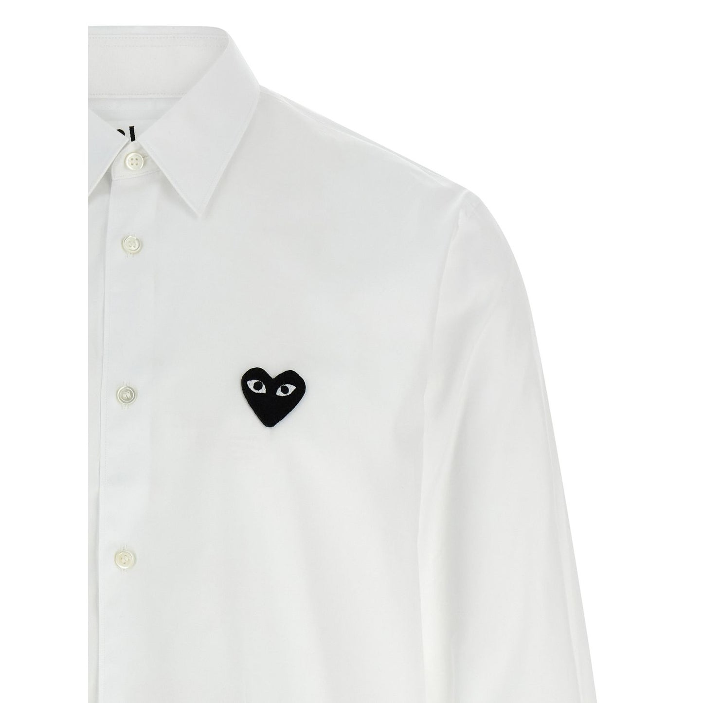 Comme Des Garçons Play White Cotton Blouse