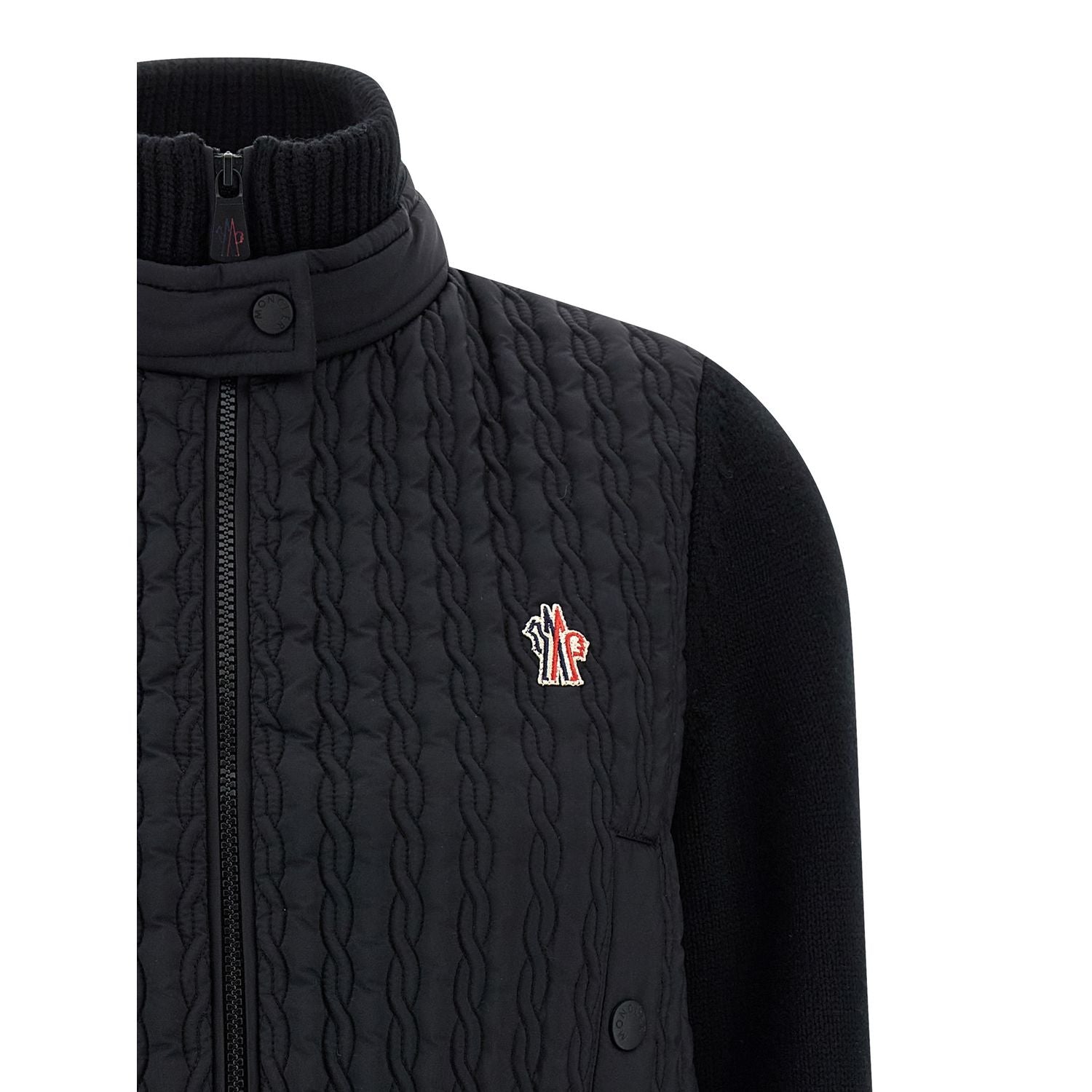 Moncler Grenoble Black Polyamide Cardigan