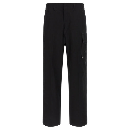 Fendi Black Cotton Cargo Pants