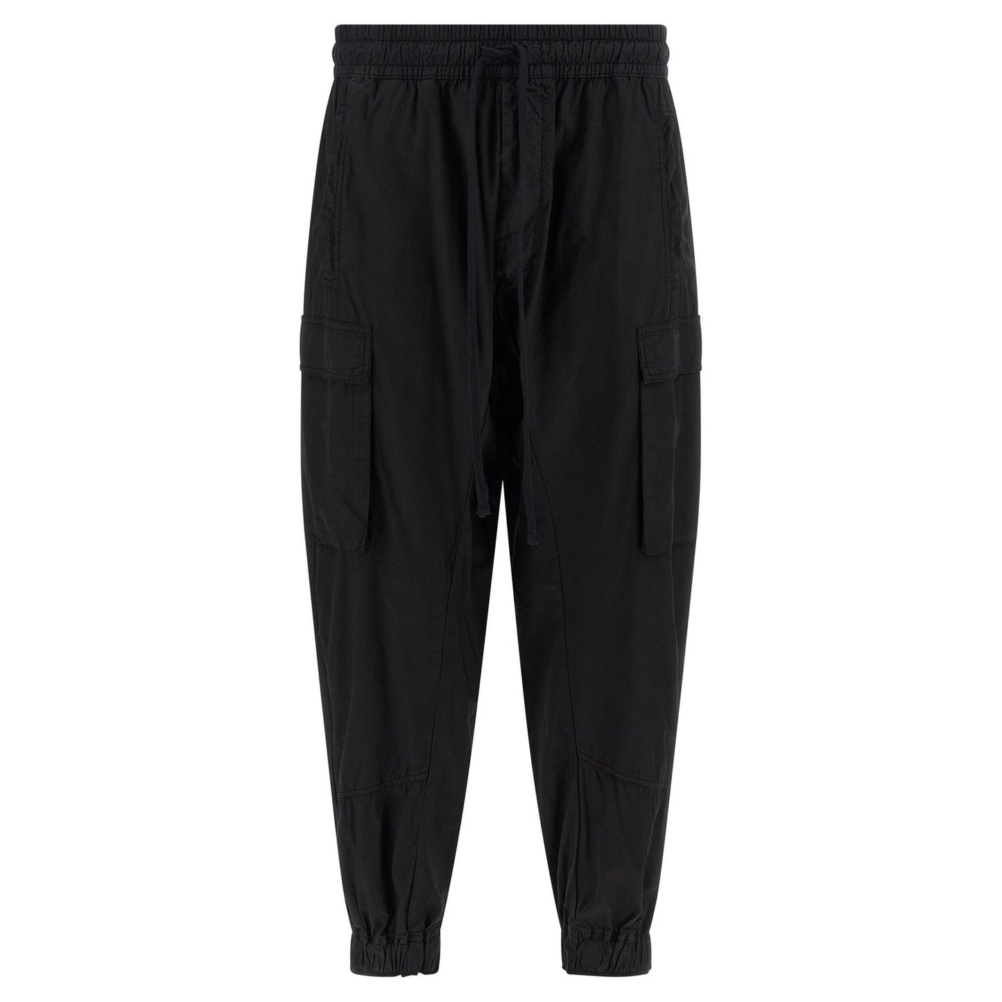 Thom Krom Black Organic Cotton Cargo Pants