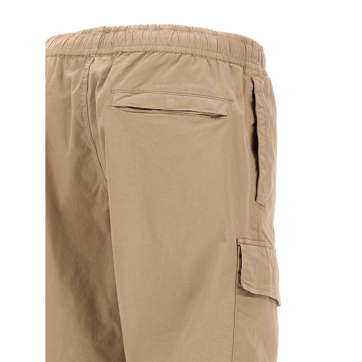 Stone Island Beige Cotton Cargo Pants