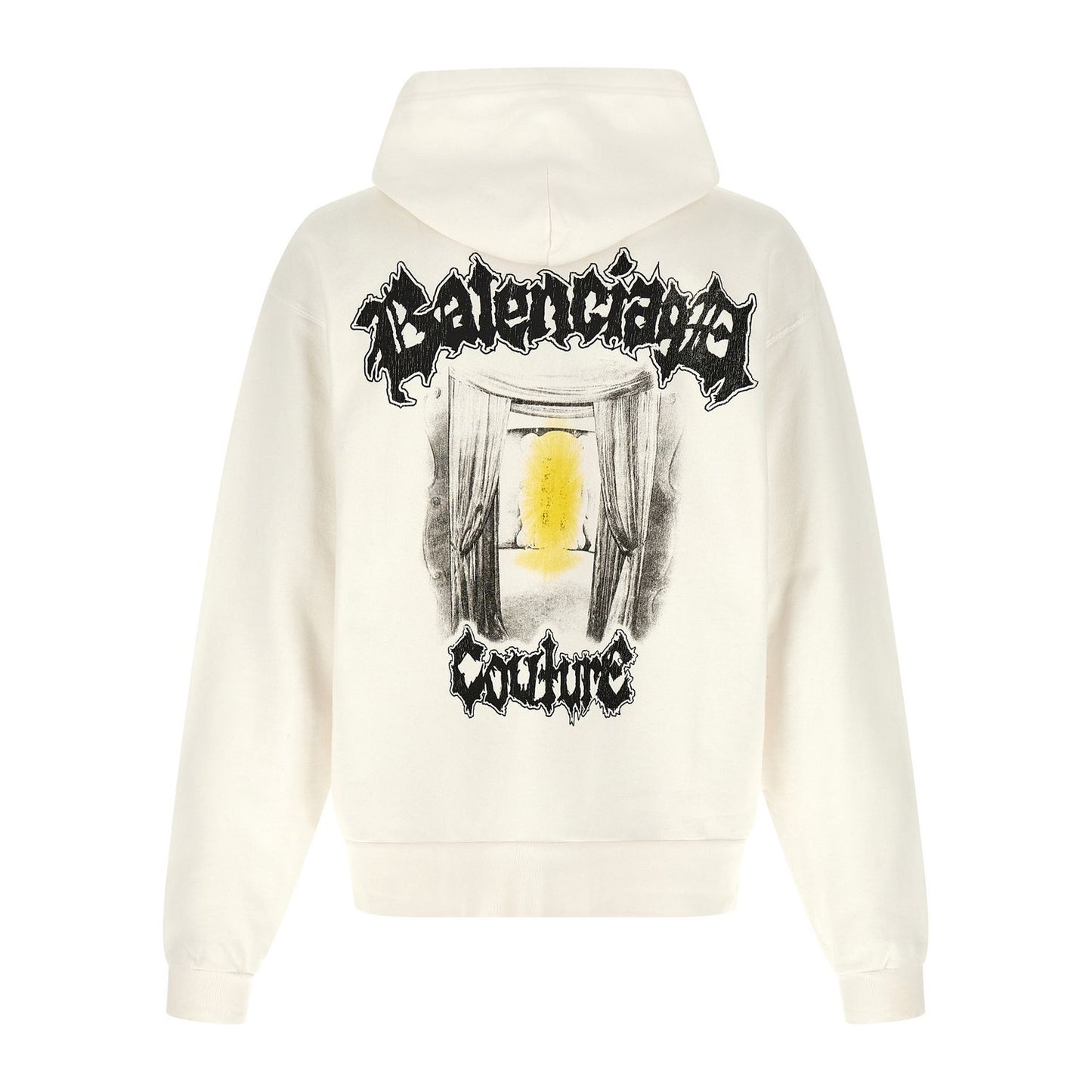 Balenciaga White Cotton Sweatshirt