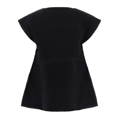 Issey Miyake Black Polyester Short Dress