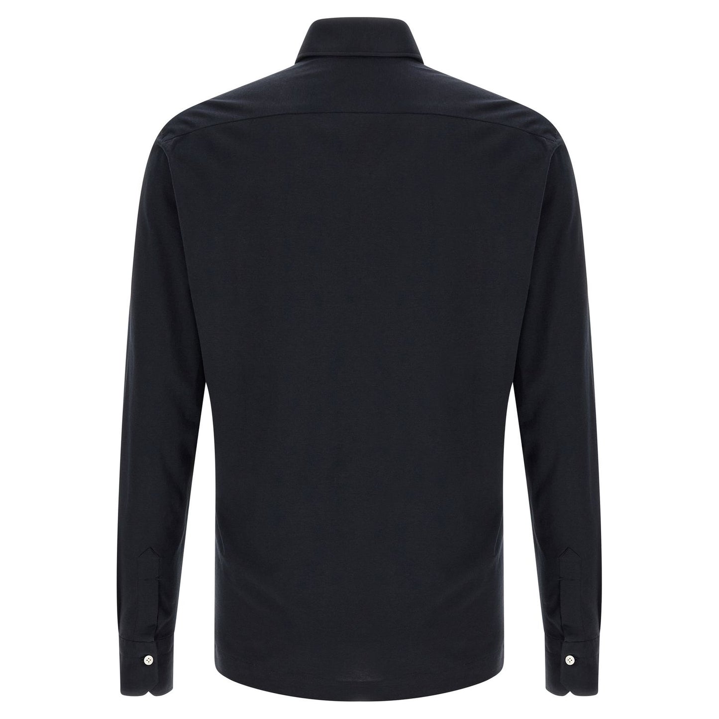 Kiton Blue Cotton Polo Shirt