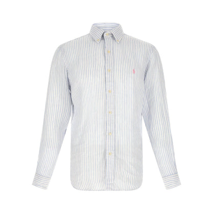 Polo Ralph Lauren Blue Linen Blouse
