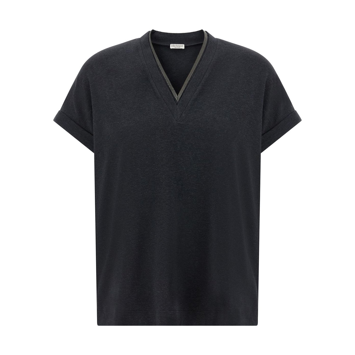 Brunello Cucinelli Gray Cotton T-Shirt