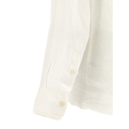 MC2 Saint Barth White Linen Polo Shirt