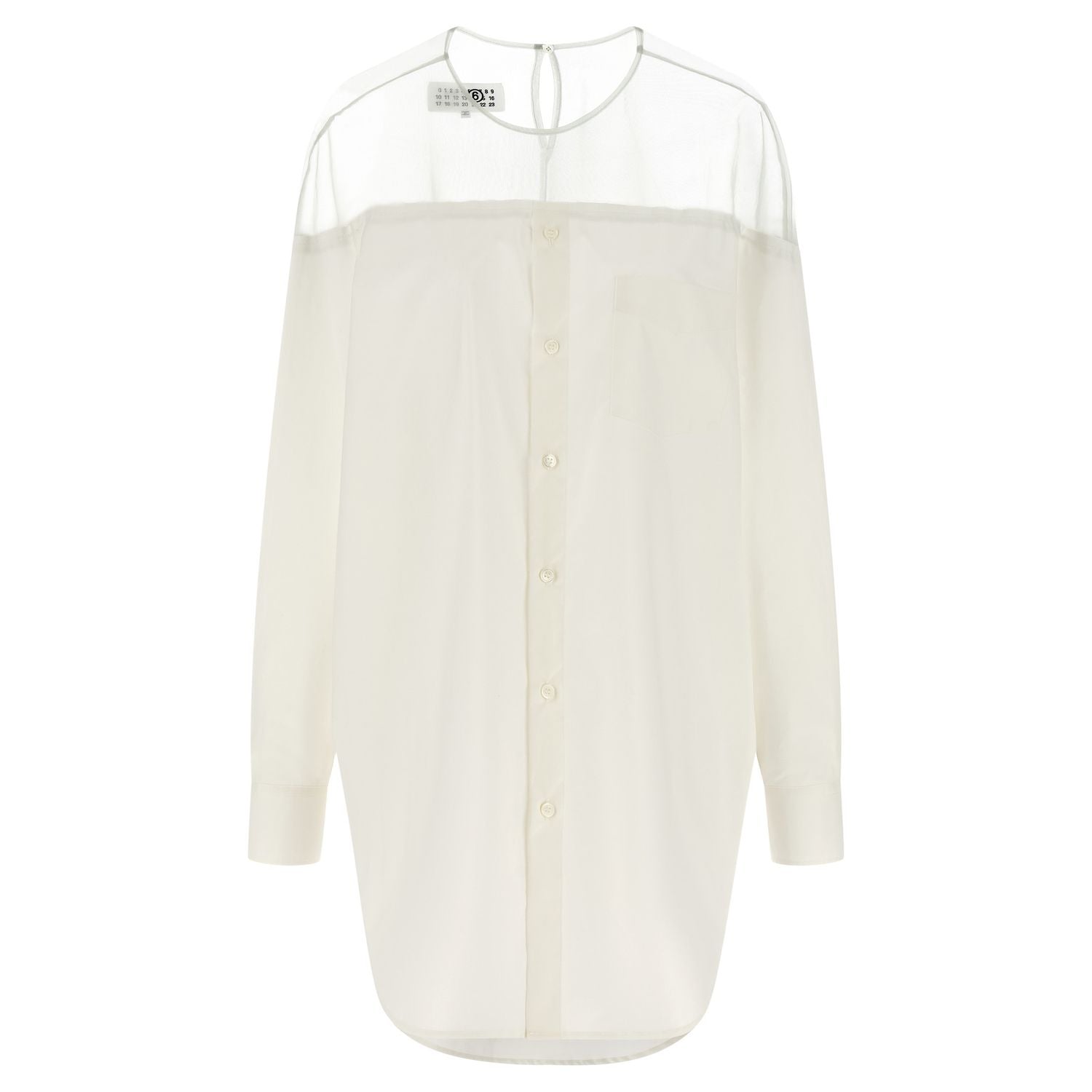 MM6 Maison Margiela White Cotton Blouse