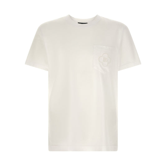 Dolce & Gabbana White Cotton T-Shirt