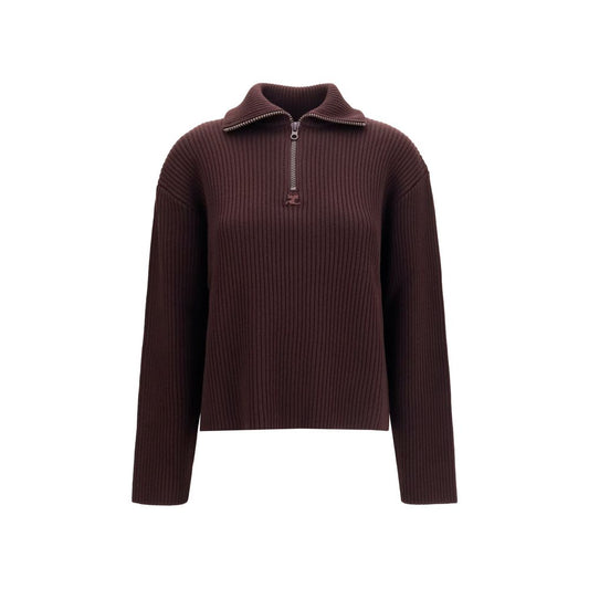 Courrèges Brown Wool Oves Aries Sweatshirt