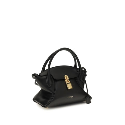 Balmain Black Calf Leather Bos Taurus Handbag