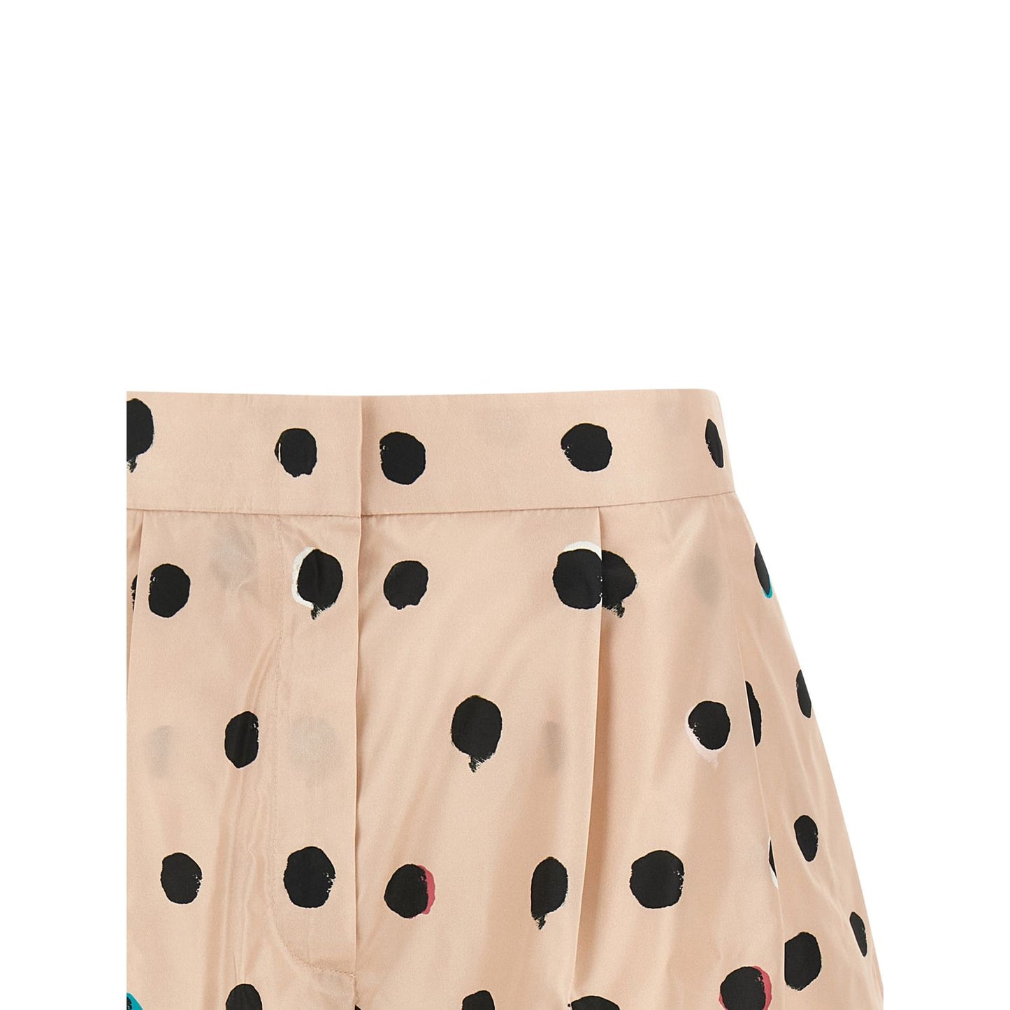 Fendi Multicolor Silk Bermuda Shorts