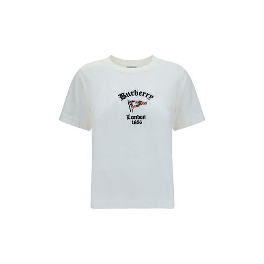 Burberry White Cotton T-Shirt