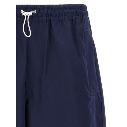 Gucci Blue Cotton Bermuda Shorts