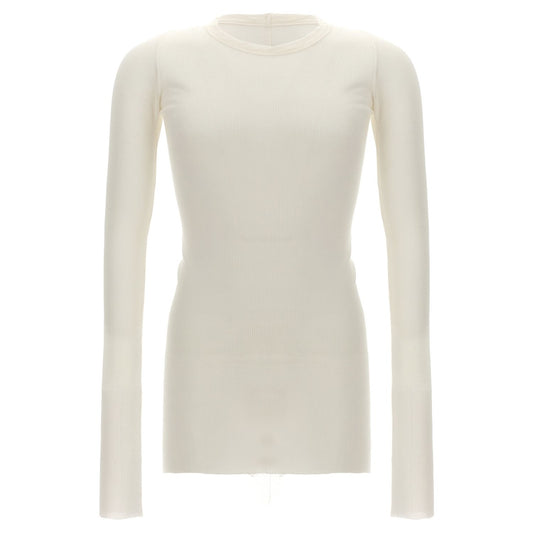 Rick Owens White Viscose T-Shirt
