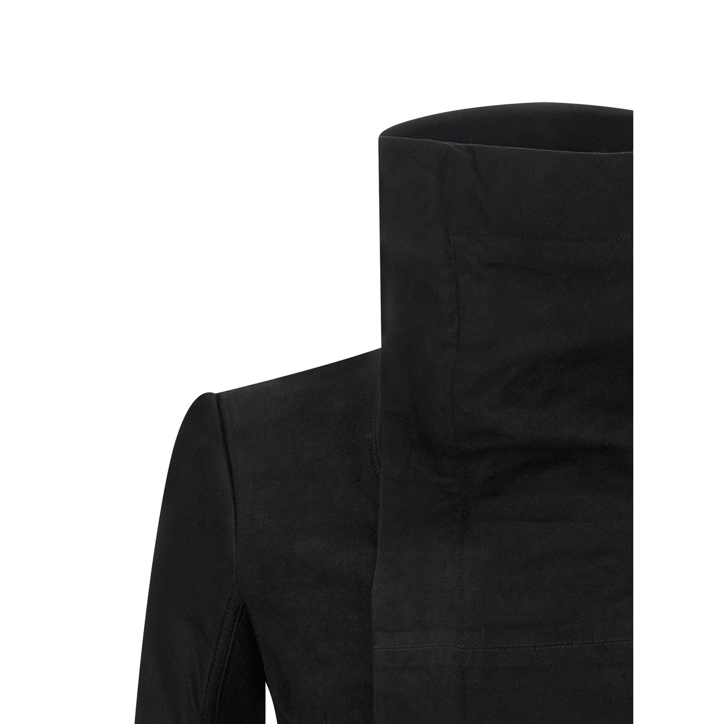Rick Owens Black Lamb Leather Leather Jacket