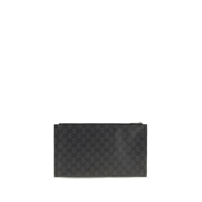Gucci Black Fabric Clutch Bag