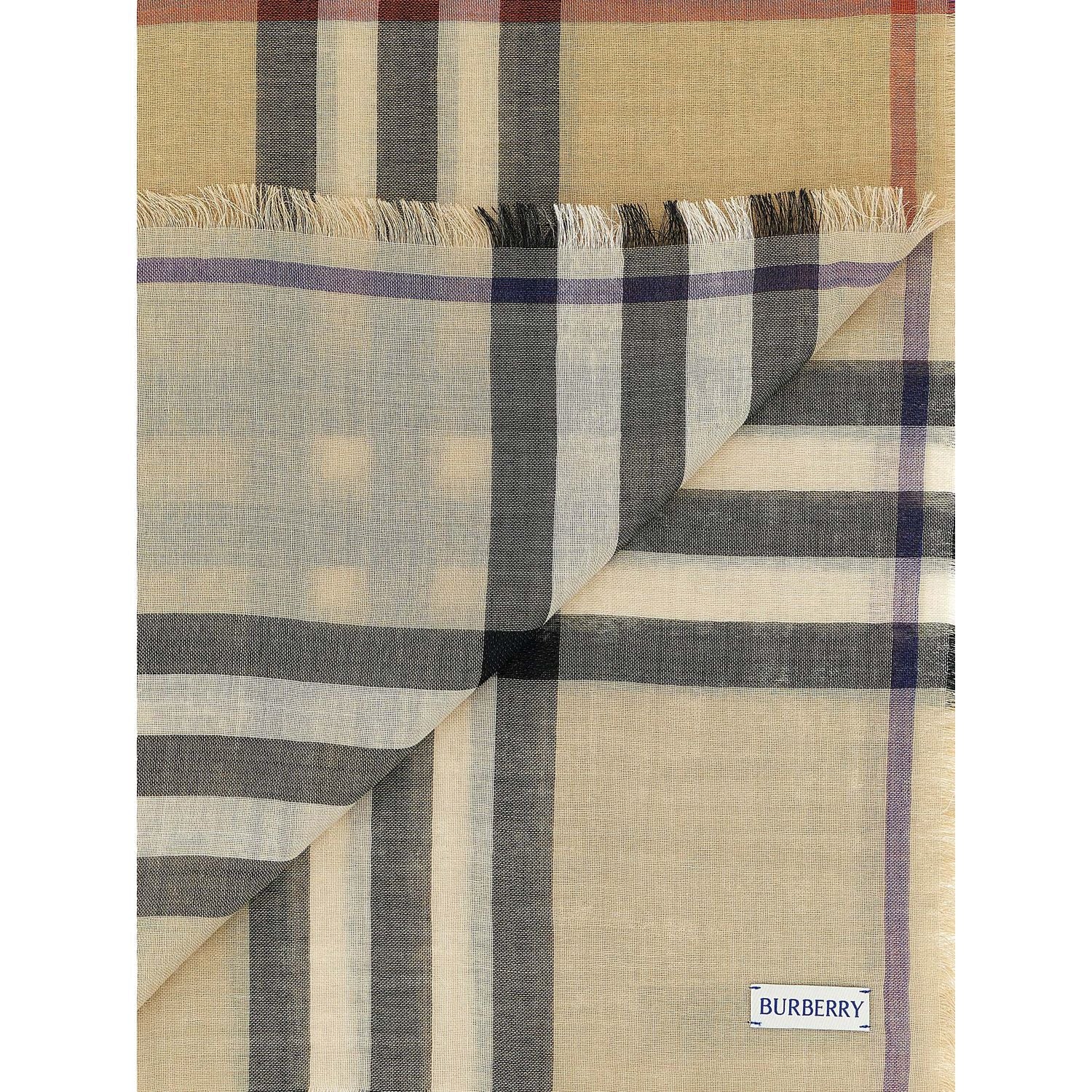 Burberry Beige Wool Foulard