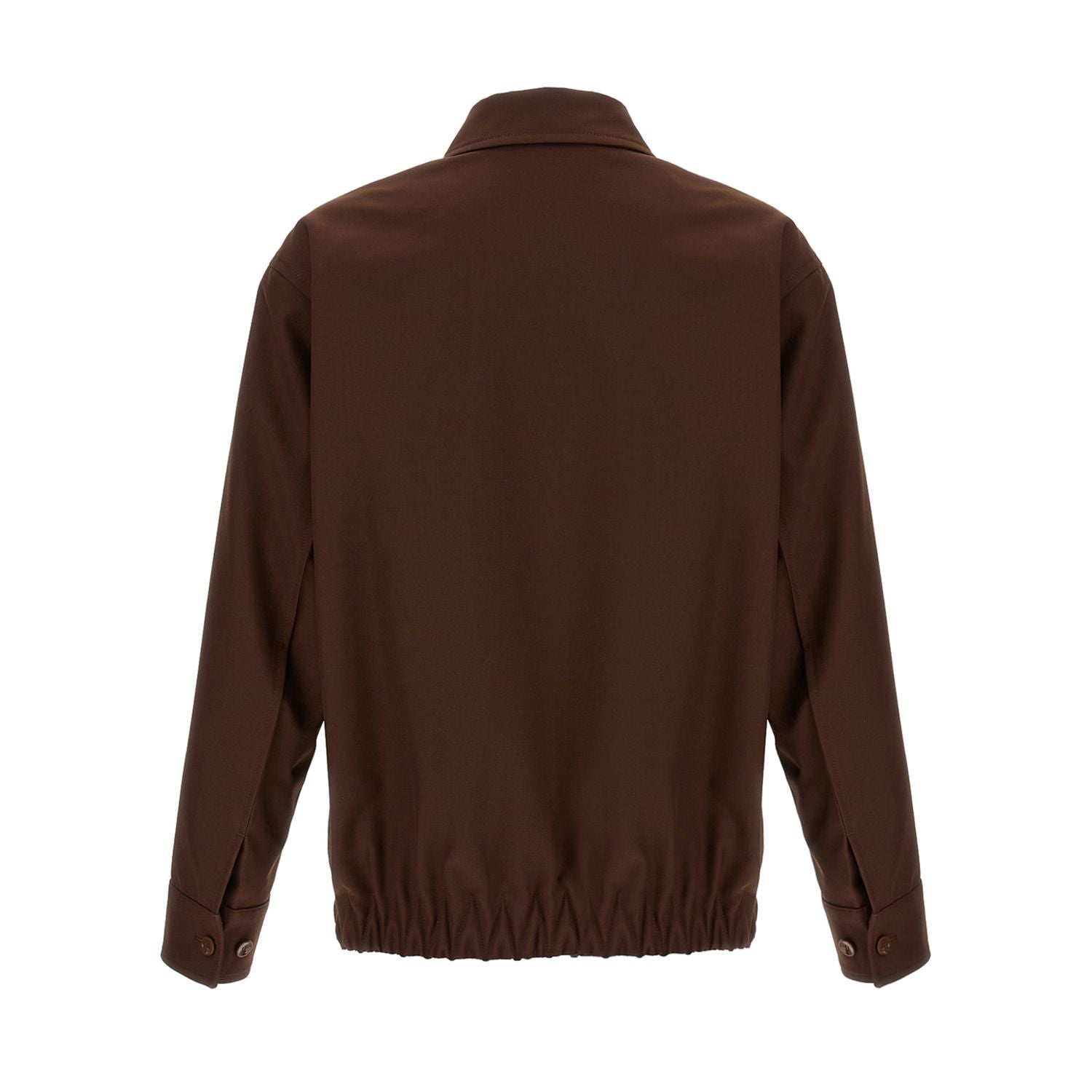 Gucci Brown Wool Full-Length Jacket