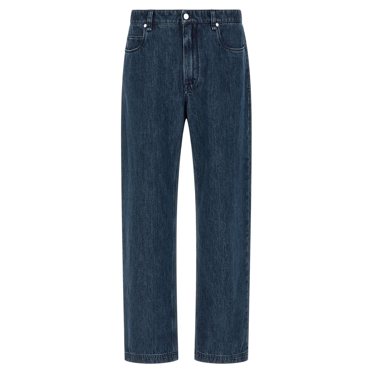 Fendi Blue Cotton Flared Jeans