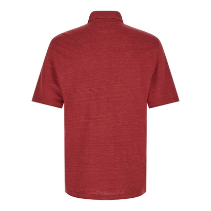 Brunello Cucinelli Multicolor Linen Polo Shirt