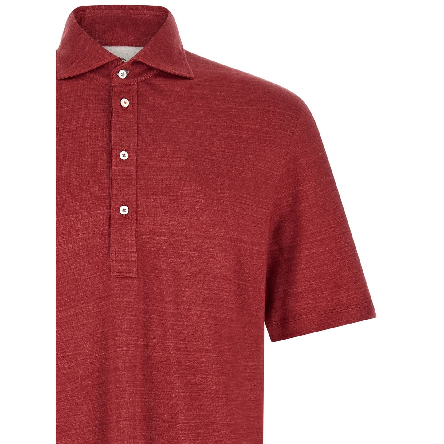Brunello Cucinelli Multicolor Linen Polo Shirt