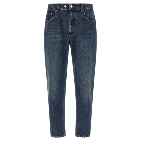 Department 5 Blue Cotton Tapered Jeans